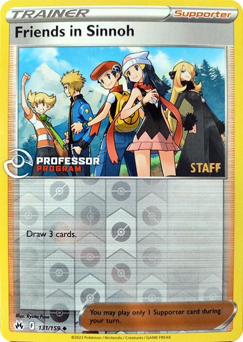 Friends in Sinnoh (131/159) (2023 Staff) [Professor Program Promos] | L.A. Mood Comics and Games