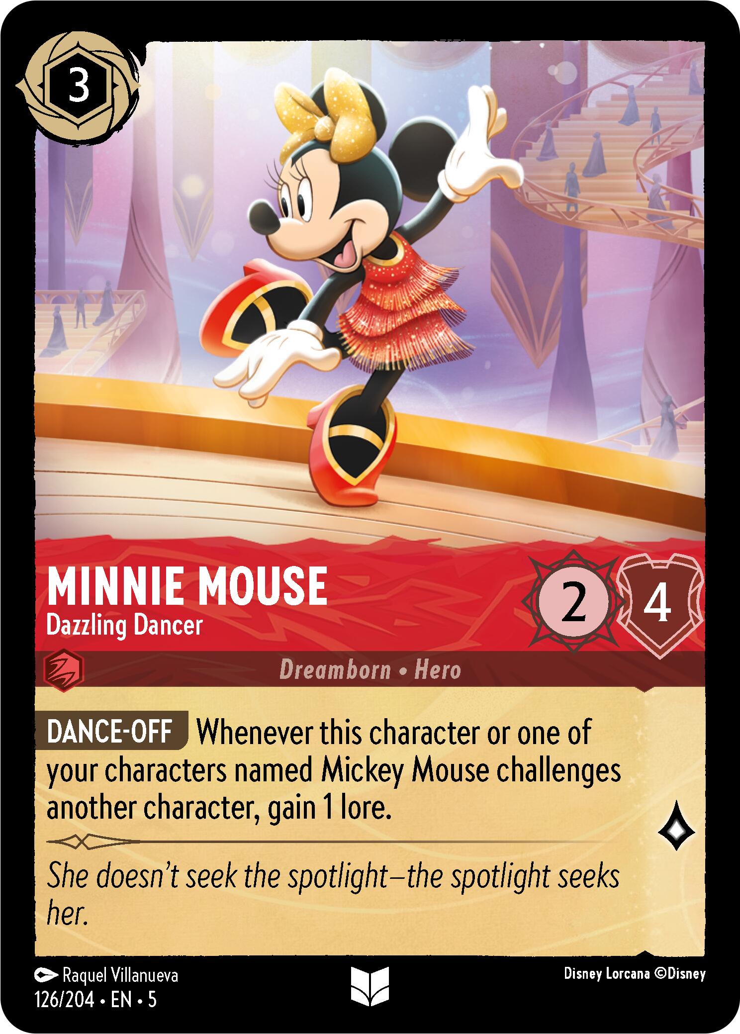 Minnie Mouse - Dazzling Dancer (126/204) [Shimmering Skies] | L.A. Mood Comics and Games