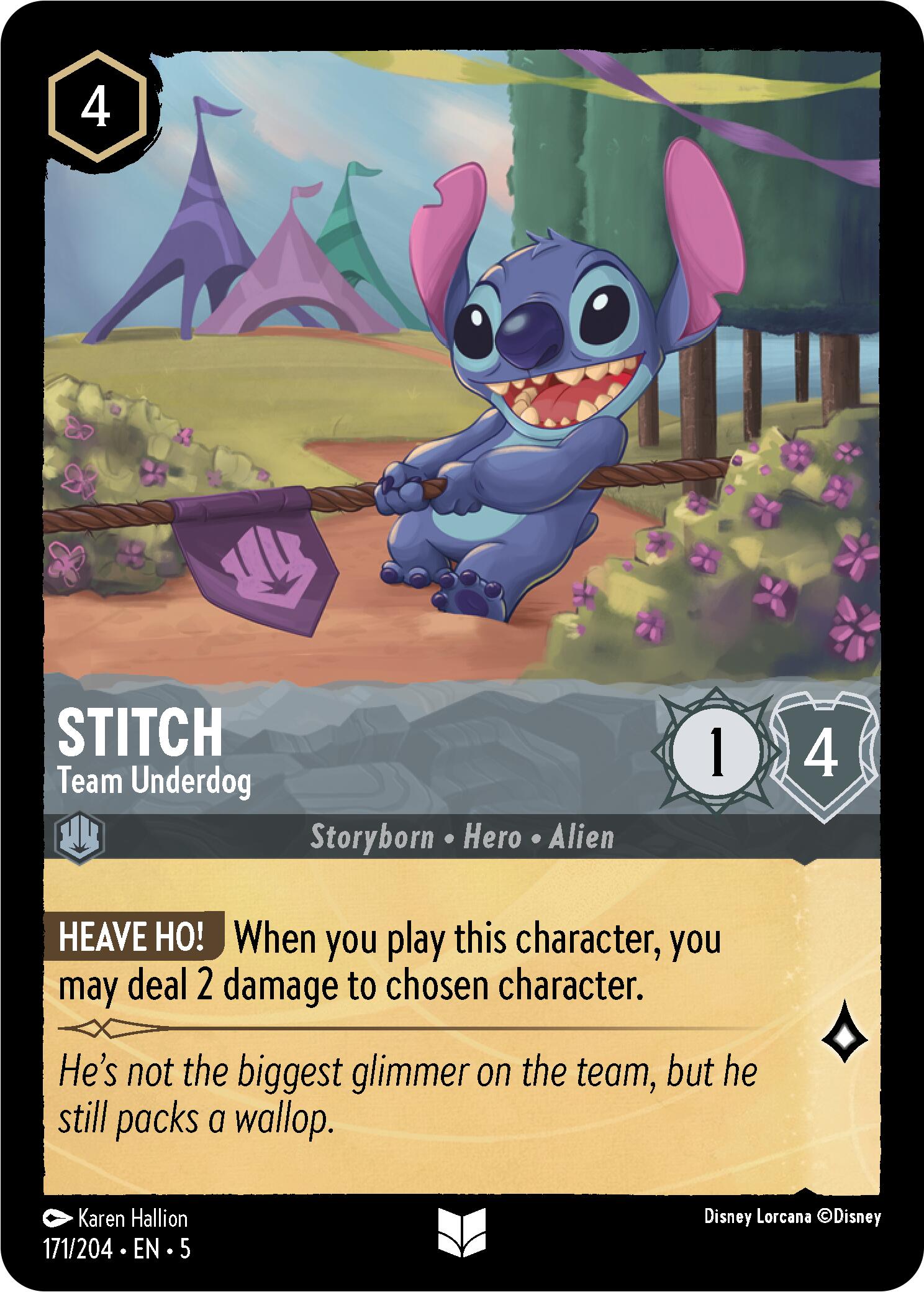 Stitch - Team Underdog (171/204) [Shimmering Skies] | L.A. Mood Comics and Games