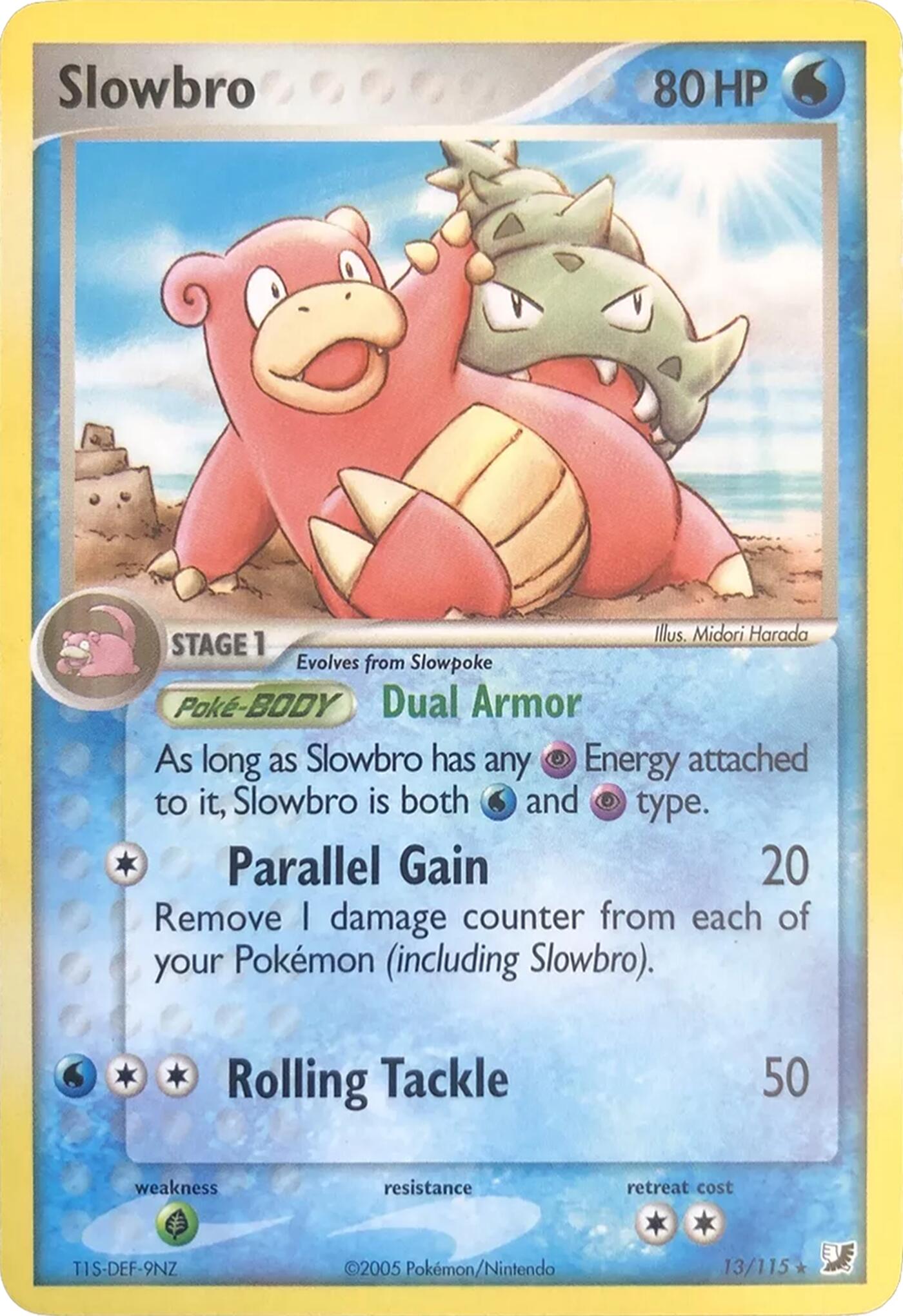 Slowbro (13/115) (Theme Deck Exclusives) [EX: Unseen Forces] | L.A. Mood Comics and Games