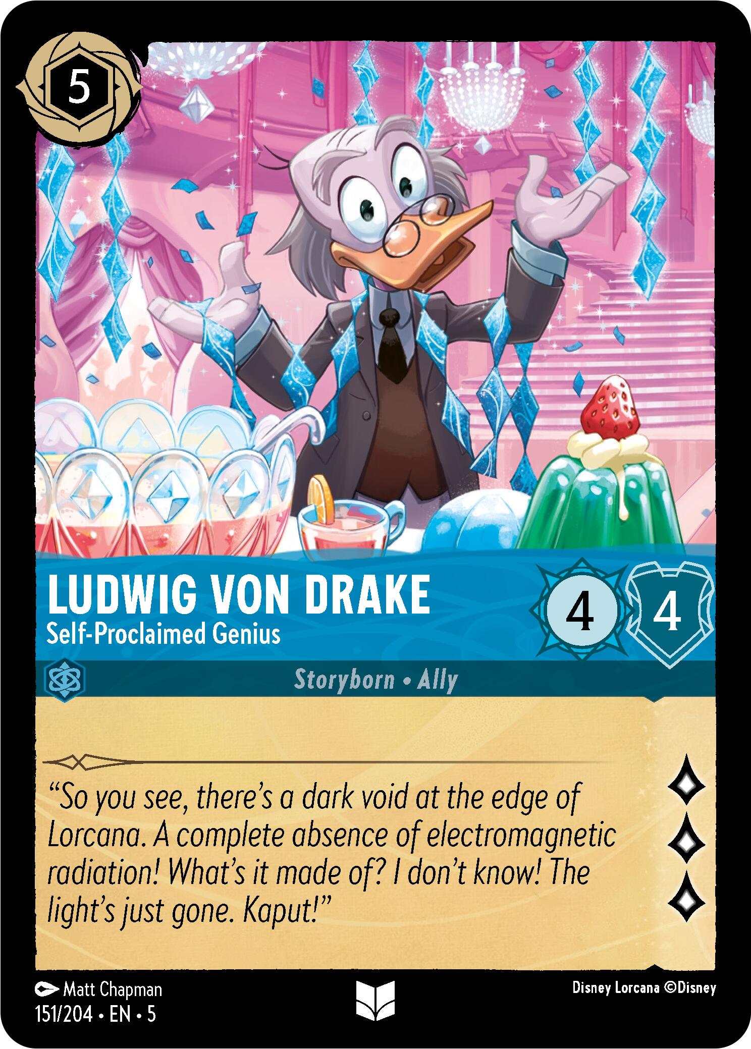 Ludwig Von Drake - Self-Proclaimed Genius (151/204) [Shimmering Skies] | L.A. Mood Comics and Games