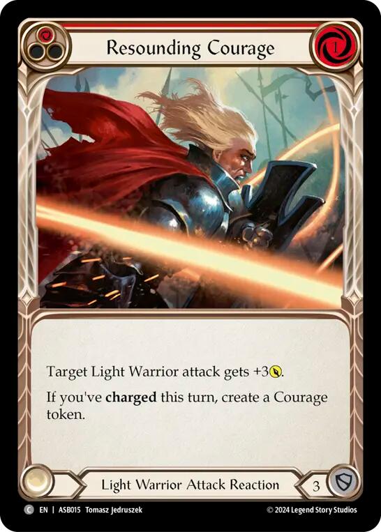 Resounding Courage (Red) [ASB015] (Armory Deck: Boltyn) | L.A. Mood Comics and Games