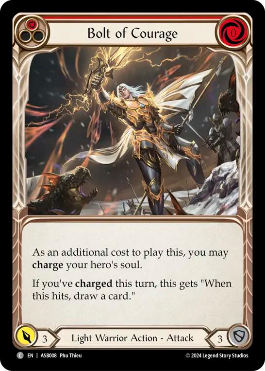 Bolt of Courage (Red) [ASB008] (Armory Deck: Boltyn) | L.A. Mood Comics and Games