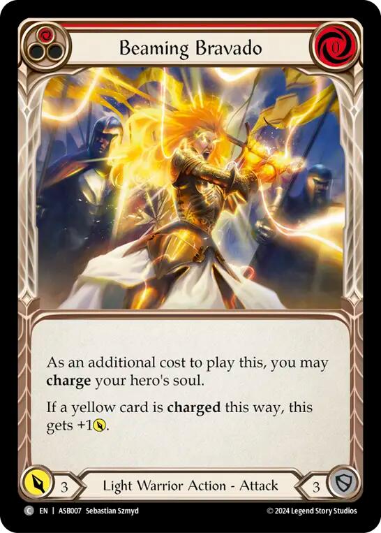 Beaming Bravado (Red) [ASB007] (Armory Deck: Boltyn) | L.A. Mood Comics and Games
