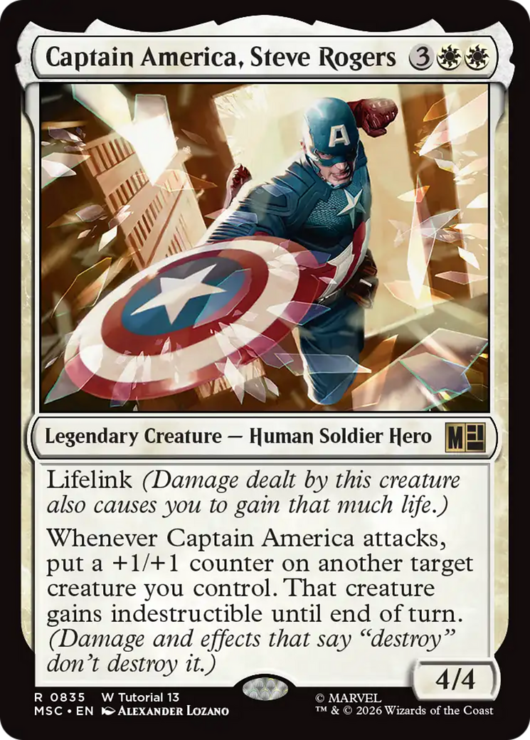 Captain America, Steve Rogers (0835) [Marvel Super Heroes Commander] | L.A. Mood Comics and Games