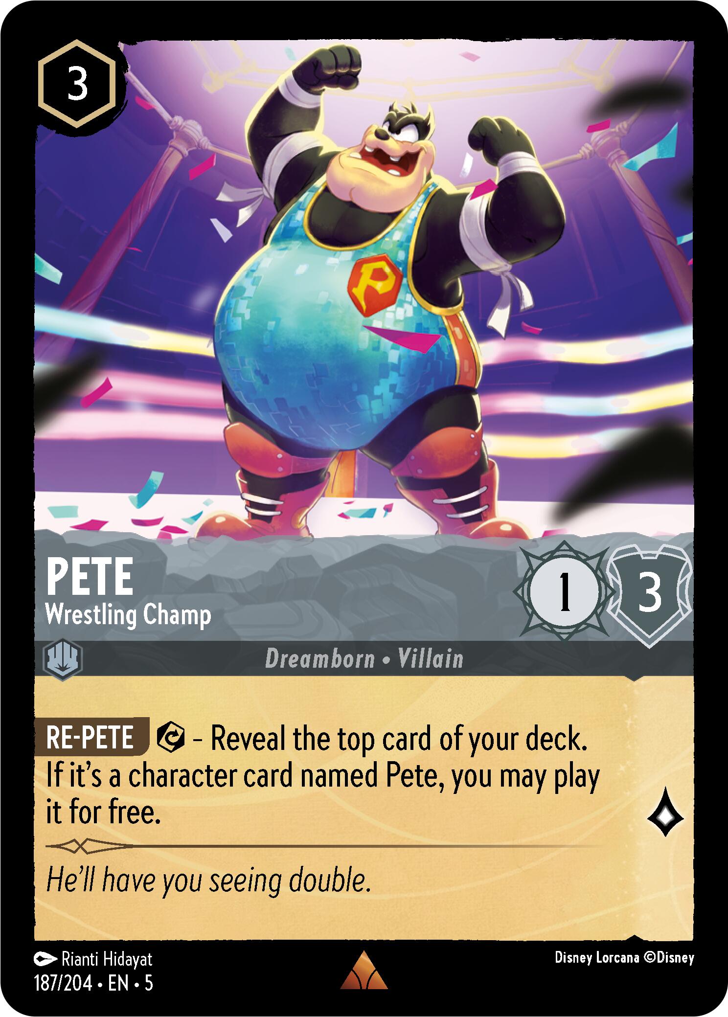 Pete - Wrestling Champ (187/204) [Shimmering Skies] | L.A. Mood Comics and Games