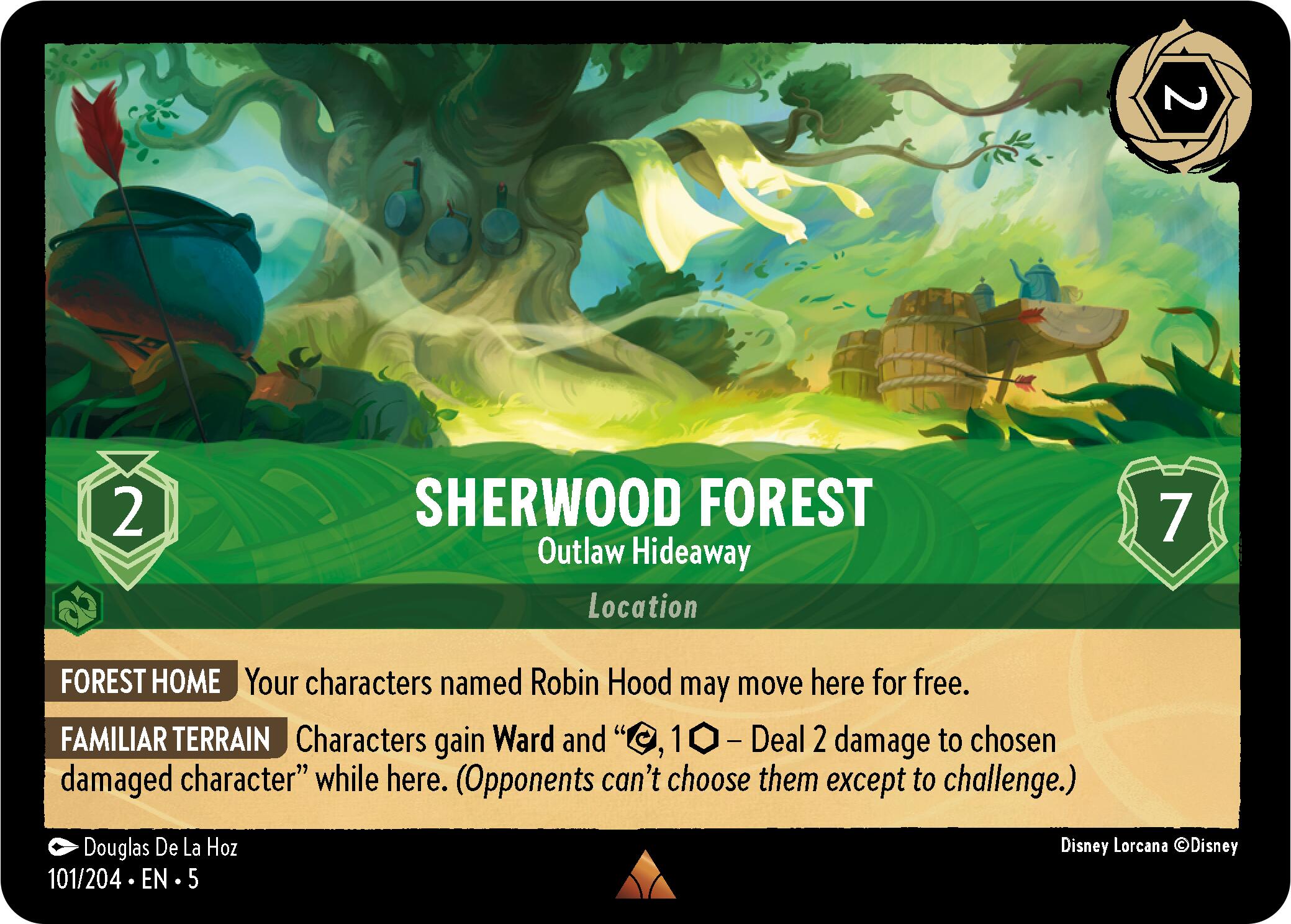 Sherwood Forest - Outlaw Hideaway (101/204) [Shimmering Skies] | L.A. Mood Comics and Games