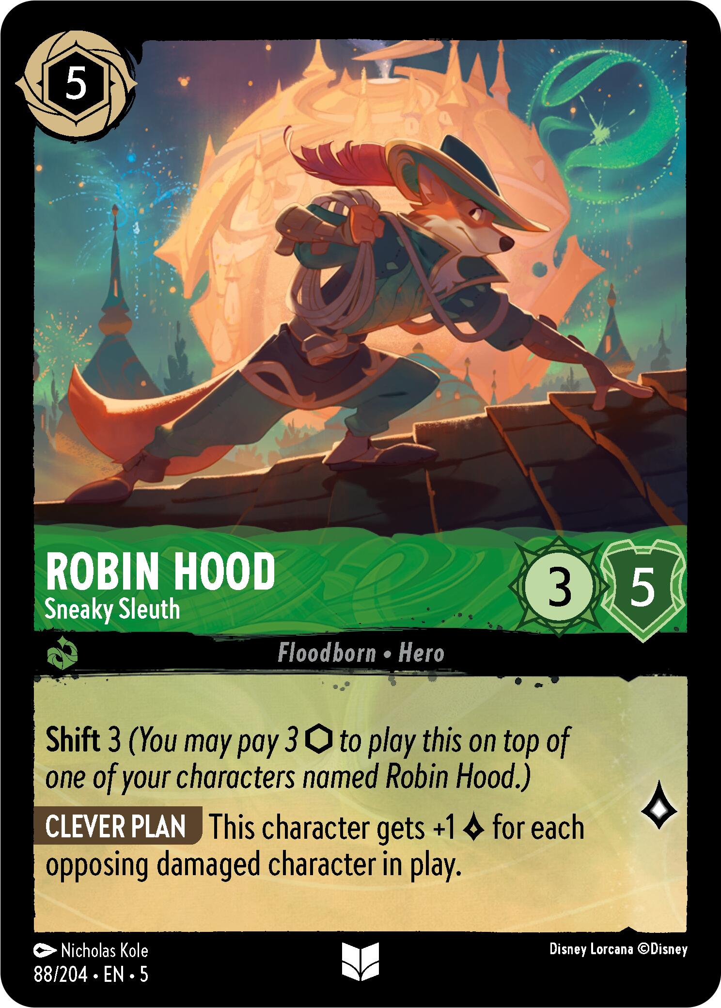 Robin Hood - Sneaky Sleuth (88/204) [Shimmering Skies] | L.A. Mood Comics and Games