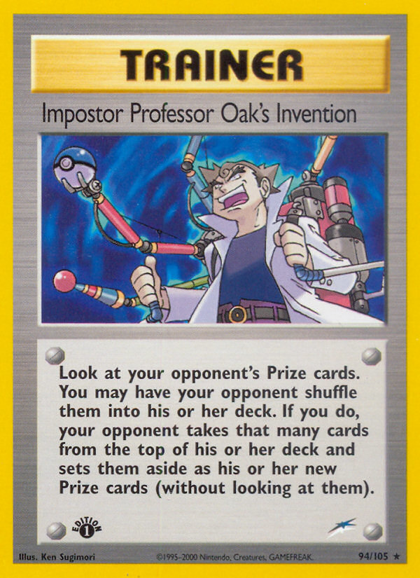 Impostor Professor Oak's Invention (94/105) [Neo Destiny 1st Edition] | L.A. Mood Comics and Games