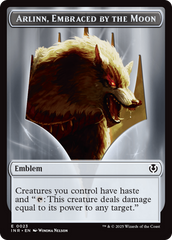 Wolf (0018) // Emblem - Arlinn, Embraces by the Moon Double-Sided Token [Innistrad Remastered Tokens] | L.A. Mood Comics and Games