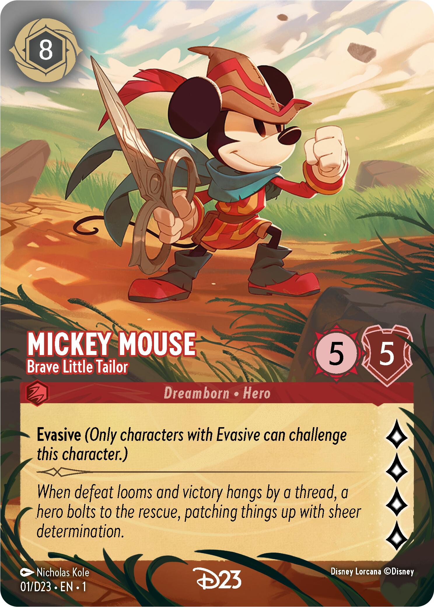 Mickey Mouse - Brave Little Tailor (Extended Art) (1) [D23 Promos] | L.A. Mood Comics and Games