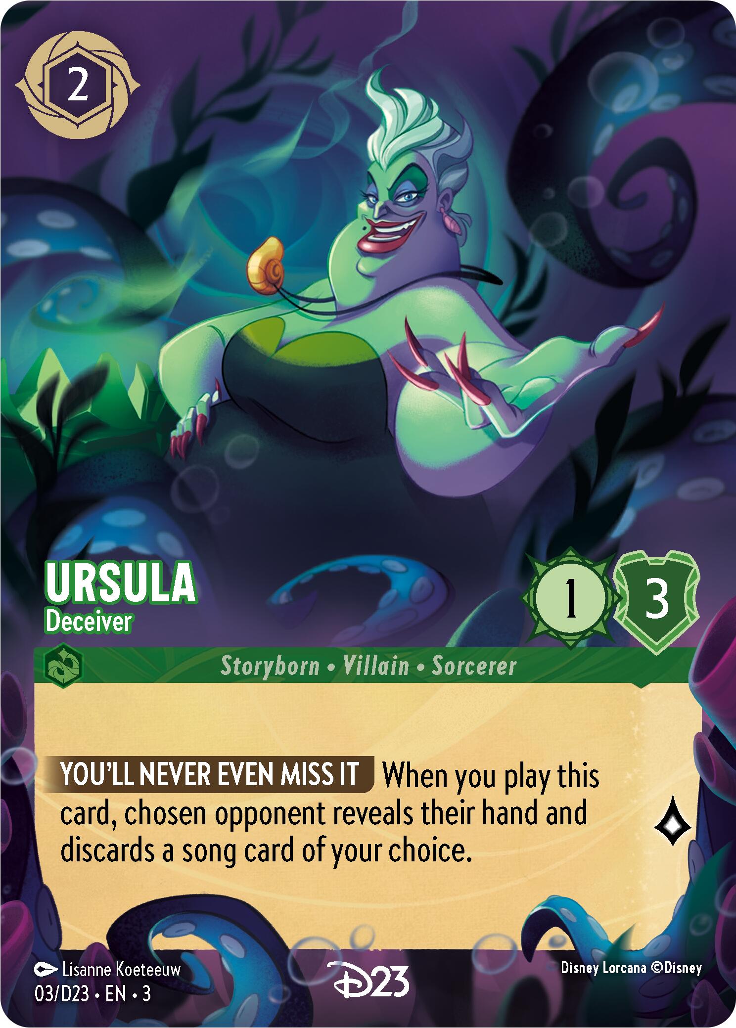 Ursula - Deceiver (3) [D23 Promos] | L.A. Mood Comics and Games