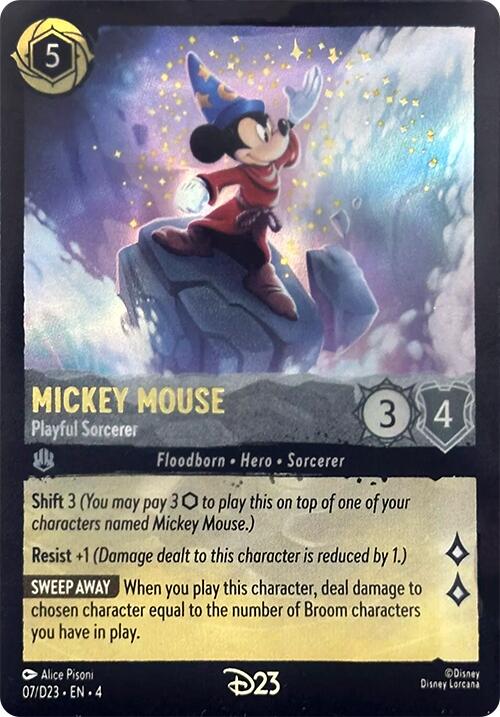 Mickey Mouse - Playful Sorcerer (7) [D23 Promos] | L.A. Mood Comics and Games