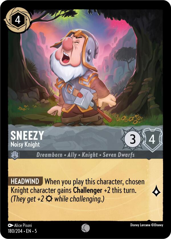 Sneezy - Noisy Knight (180/204) [Shimmering Skies] | L.A. Mood Comics and Games