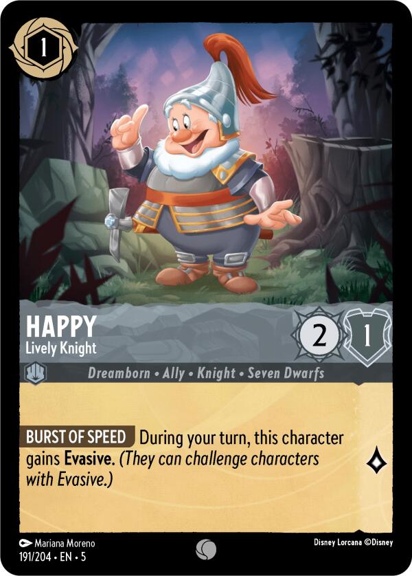 Happy - Lively Knight (191/204) [Shimmering Skies] | L.A. Mood Comics and Games