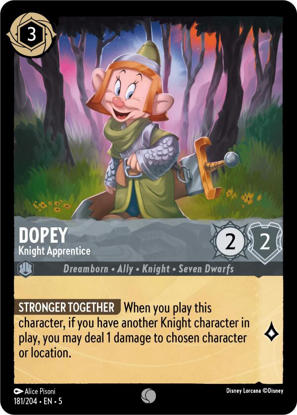 Dopey - Knight Apprentice (181/204) [Shimmering Skies] | L.A. Mood Comics and Games