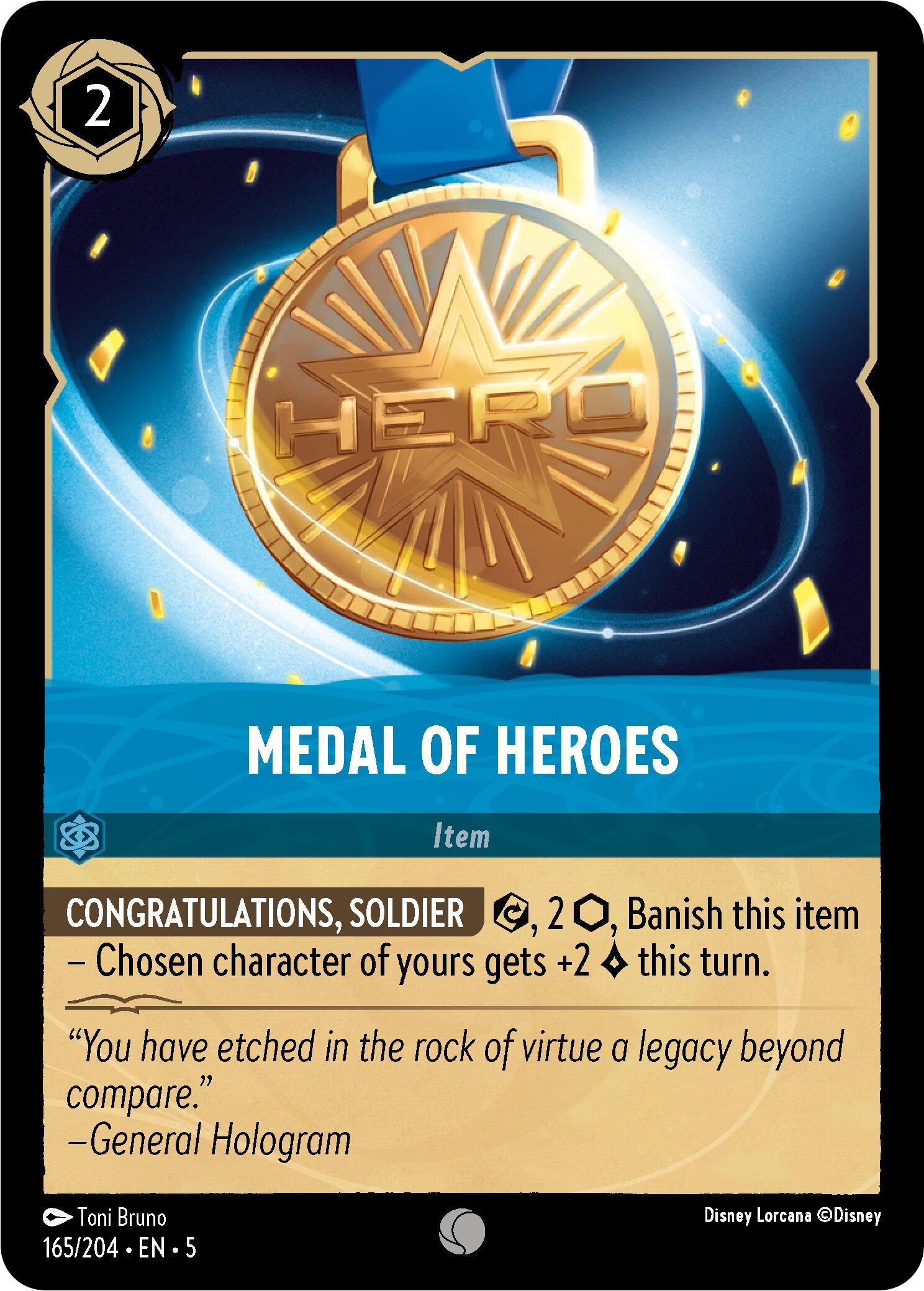 Medal of Heroes (165/204) [Shimmering Skies] | L.A. Mood Comics and Games