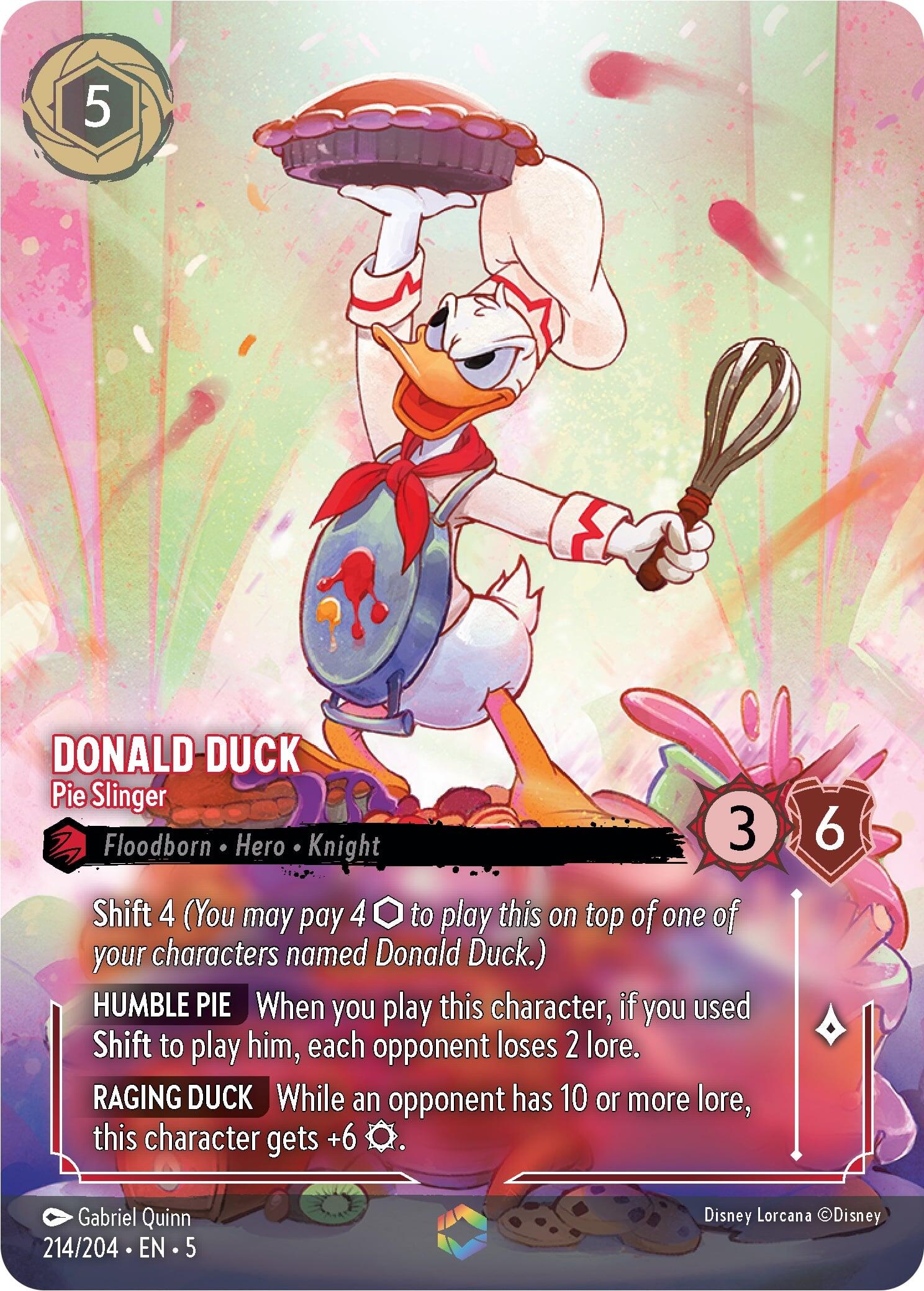 Donald Duck - Pie Slinger (Enchanted) (214/204) [Shimmering Skies] | L.A. Mood Comics and Games