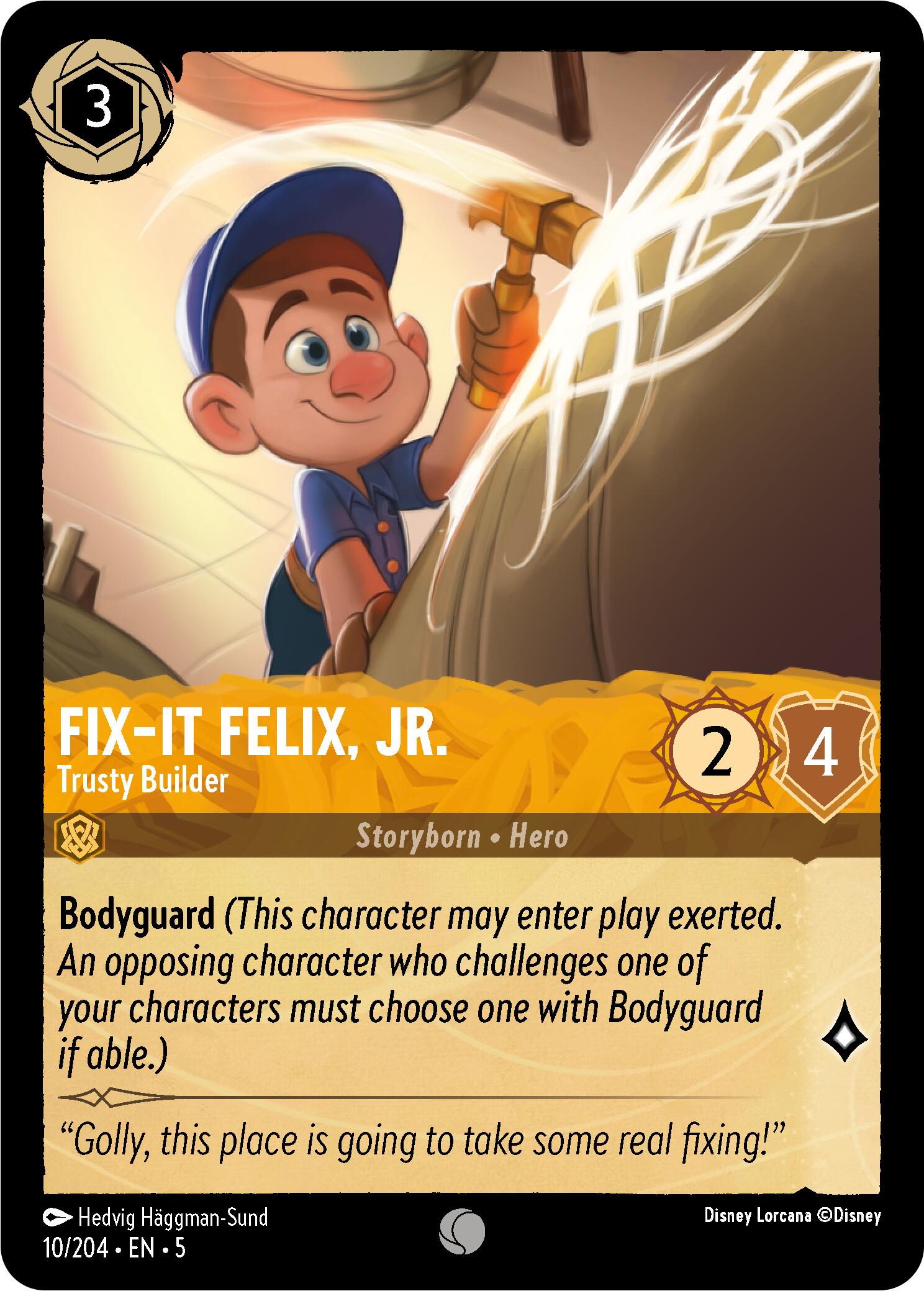 Fix-It Felix, Jr. - Trusty Builder (10/204) [Shimmering Skies] | L.A. Mood Comics and Games