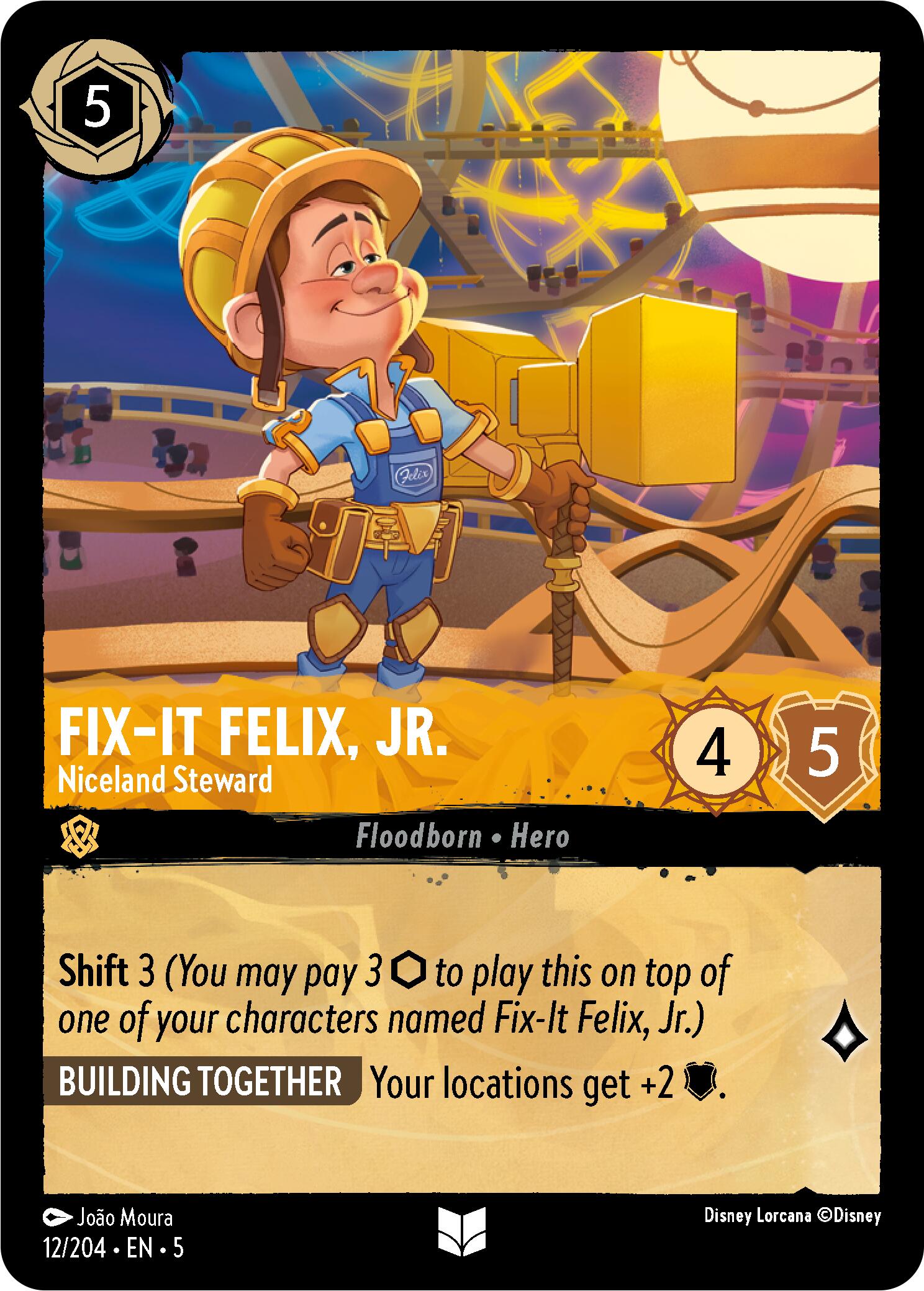 Fix-It Felix, Jr. - Niceland Steward (12/204) [Shimmering Skies] | L.A. Mood Comics and Games
