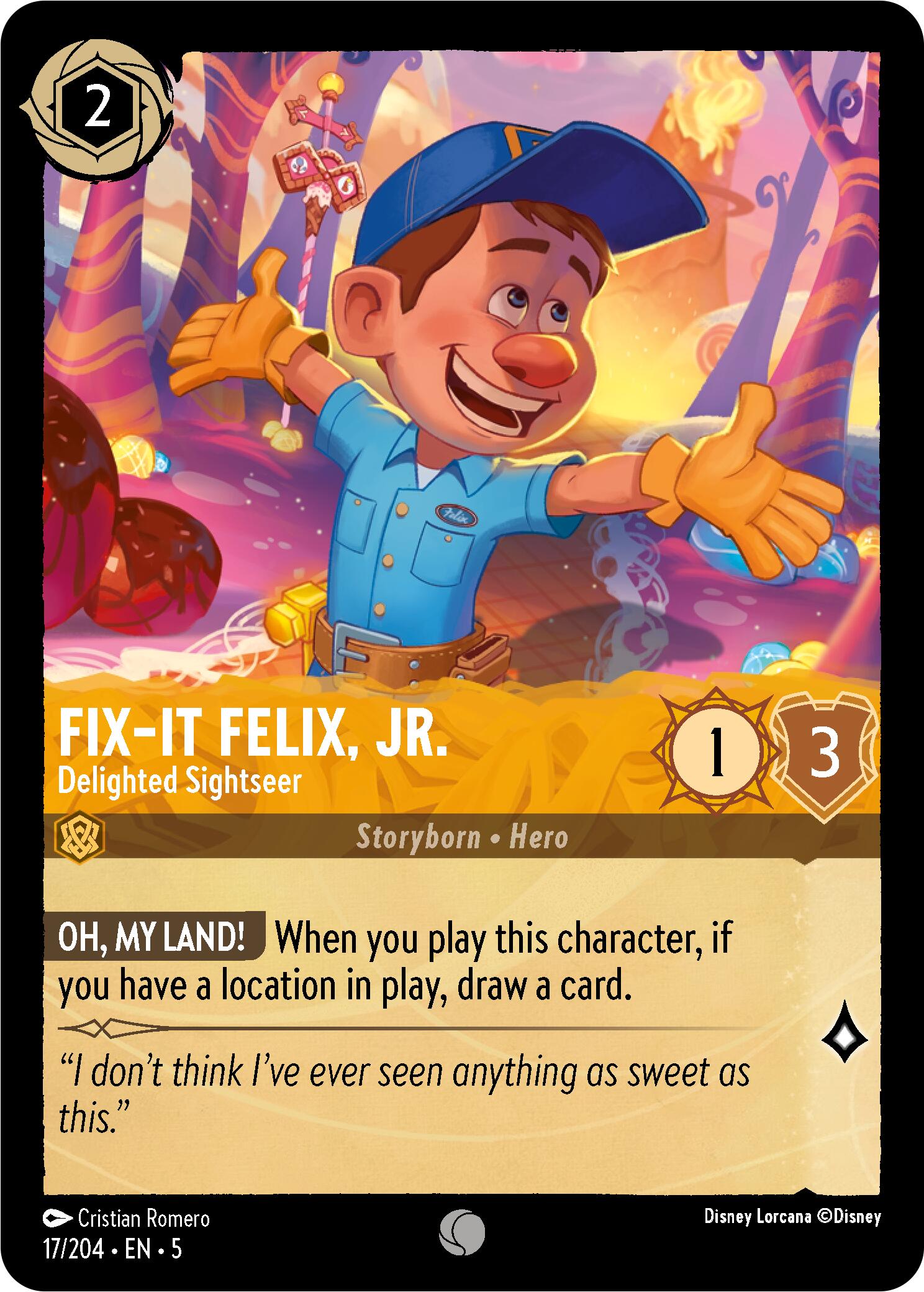 Fix-It Felix, Jr. - Delighted Sightseer (17/204) [Shimmering Skies] | L.A. Mood Comics and Games