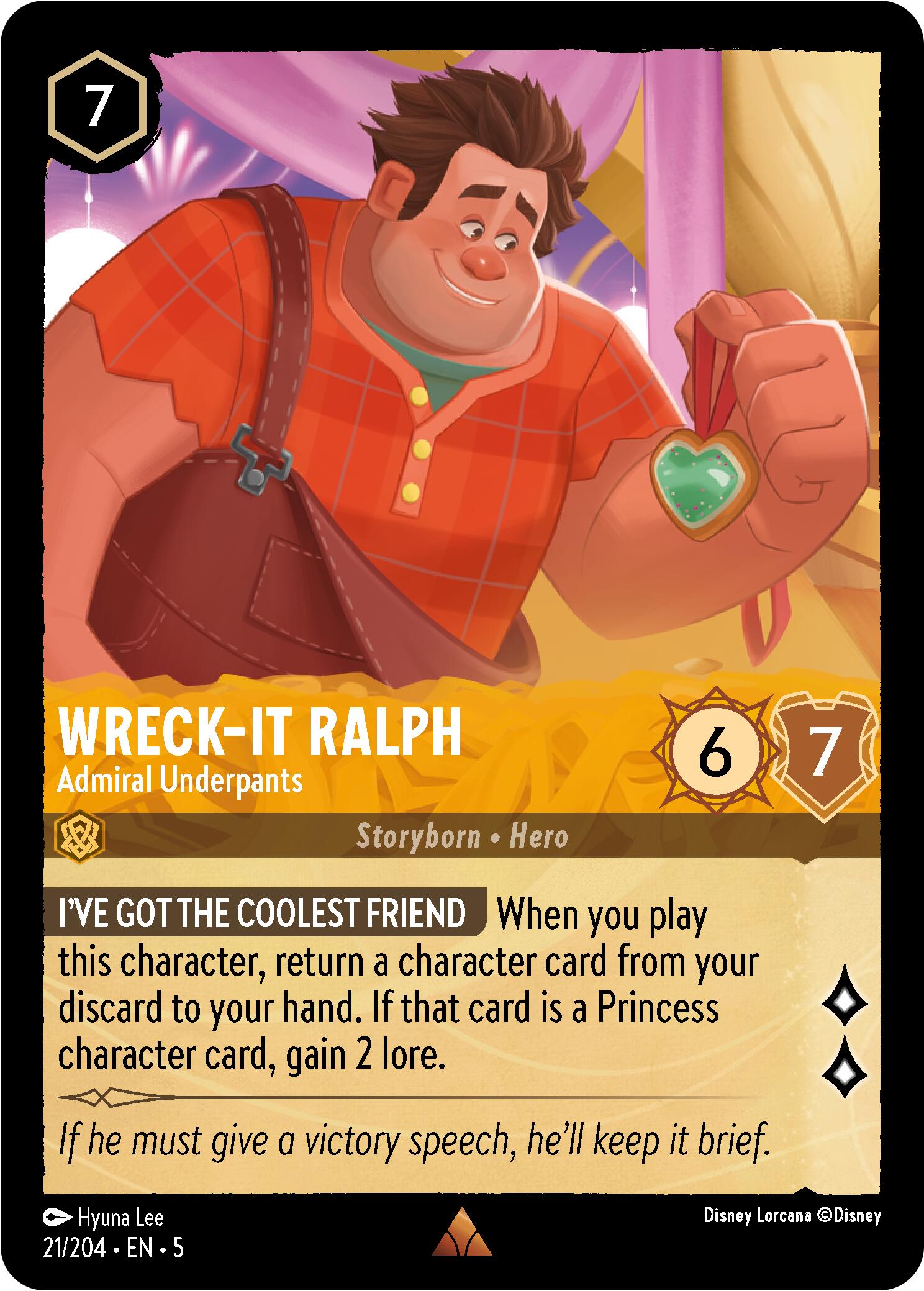 Wreck-It Ralph - Admiral Underpants (21/204) [Shimmering Skies] | L.A. Mood Comics and Games