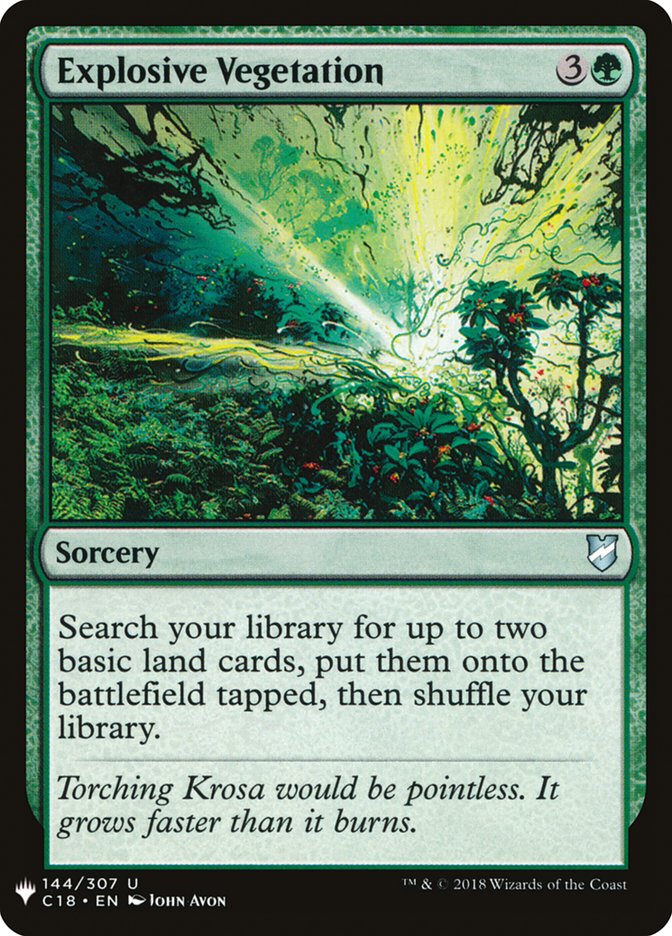 Explosive Vegetation [Mystery Booster] | L.A. Mood Comics and Games
