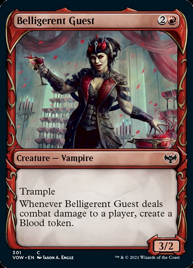 Belligerent Guest (Showcase Fang Frame) [Innistrad: Crimson Vow] | L.A. Mood Comics and Games