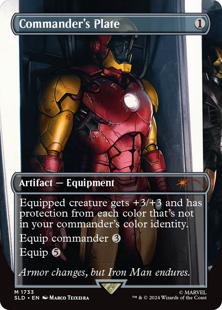 Commander's Plate (1733) (Rainbow Foil) [Secret Lair Drop Series] | L.A. Mood Comics and Games