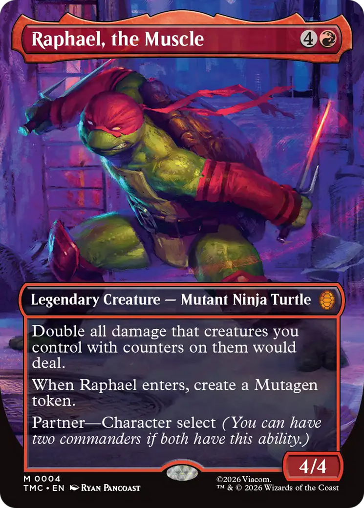Raphael, the Muscle (Borderless) [Teenage Mutant Ninja Turtles Commander] | L.A. Mood Comics and Games