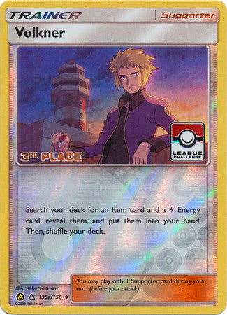 Volkner (135a/156) (League Challenge 3rd Place) [Sun & Moon: Ultra Prism] | L.A. Mood Comics and Games