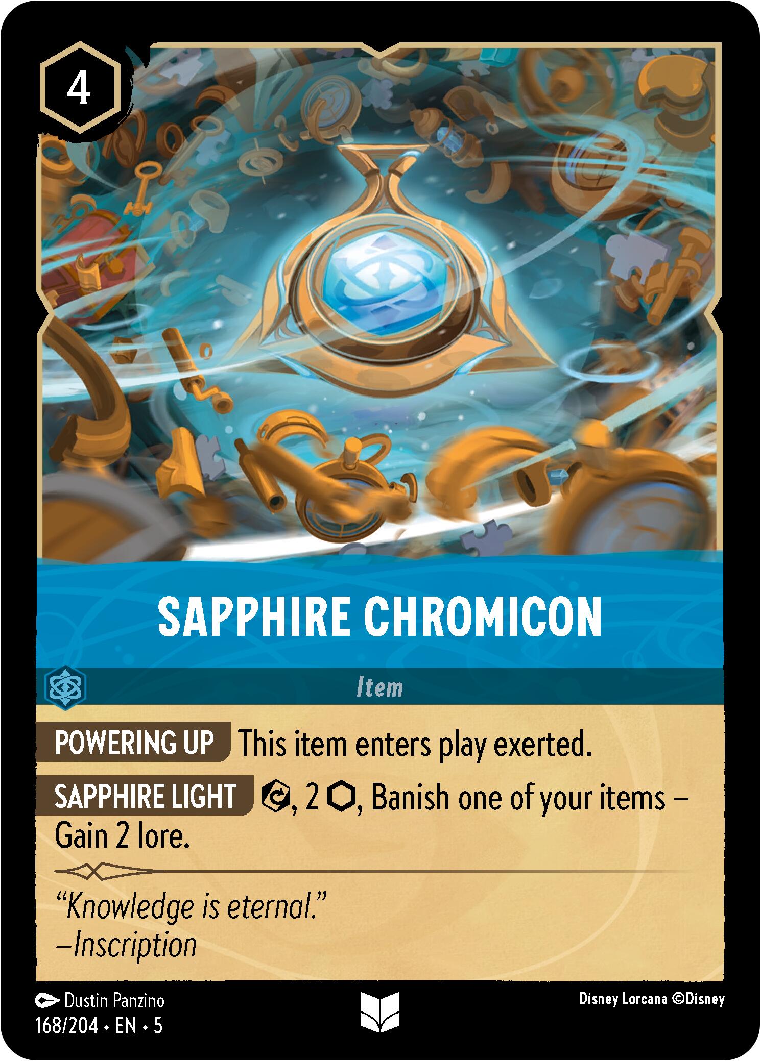 Sapphire Chromicon (168/204) [Shimmering Skies] | L.A. Mood Comics and Games