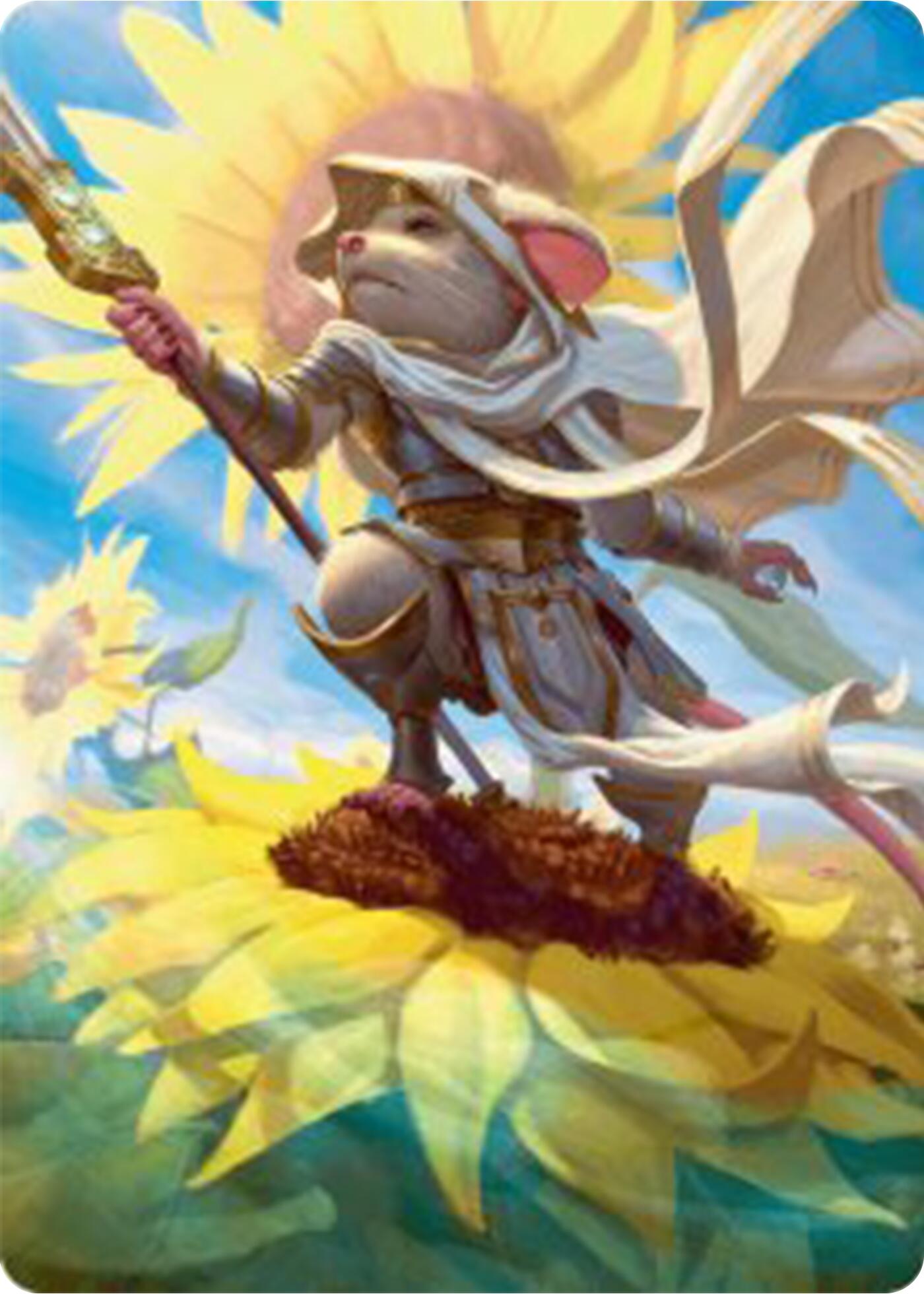 Elspeth, Sun's Champion Art Card [Bloomburrow Art Series] | L.A. Mood Comics and Games