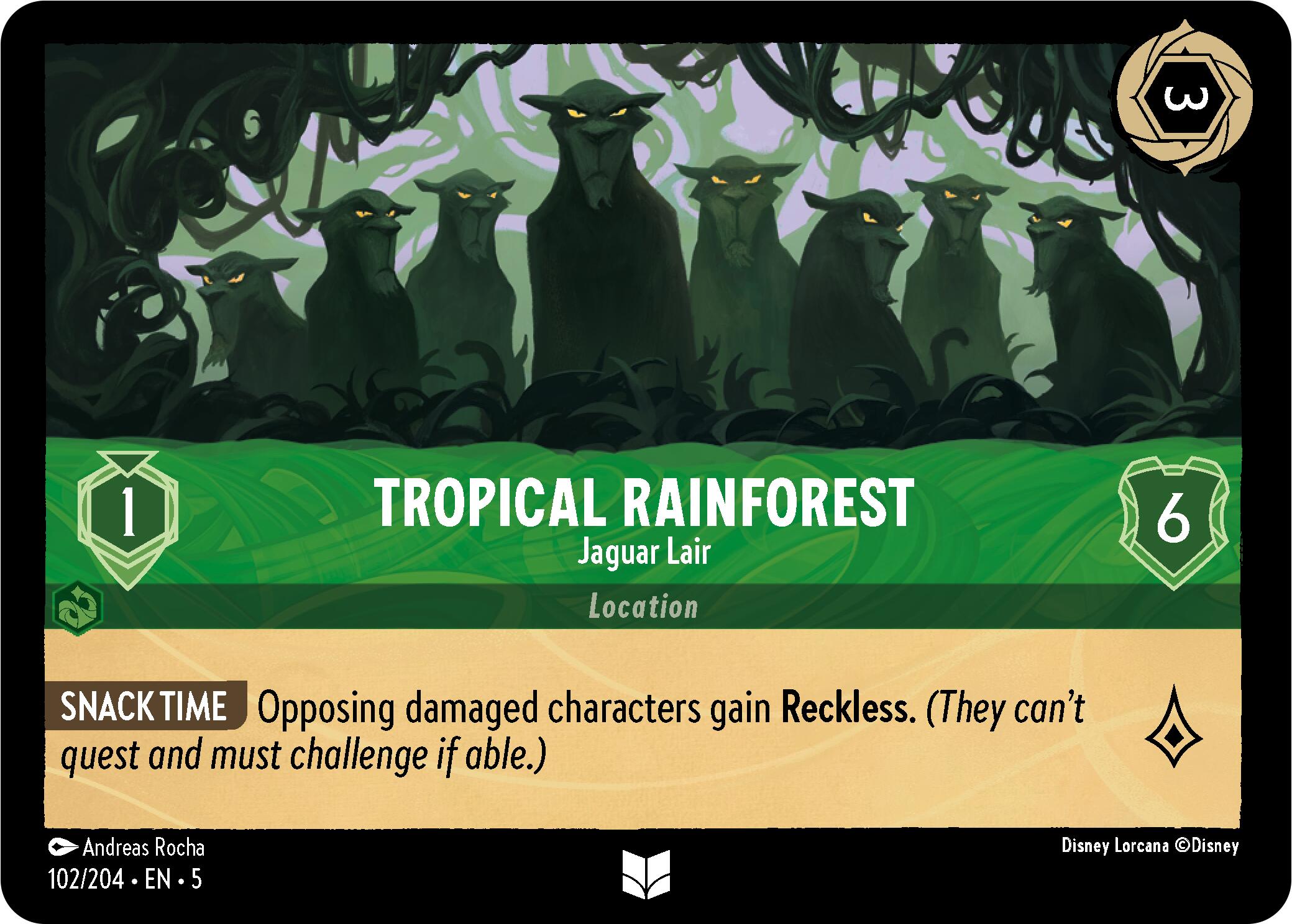 Tropical Rainforest - Jaguar Lair (102/204) [Shimmering Skies] | L.A. Mood Comics and Games