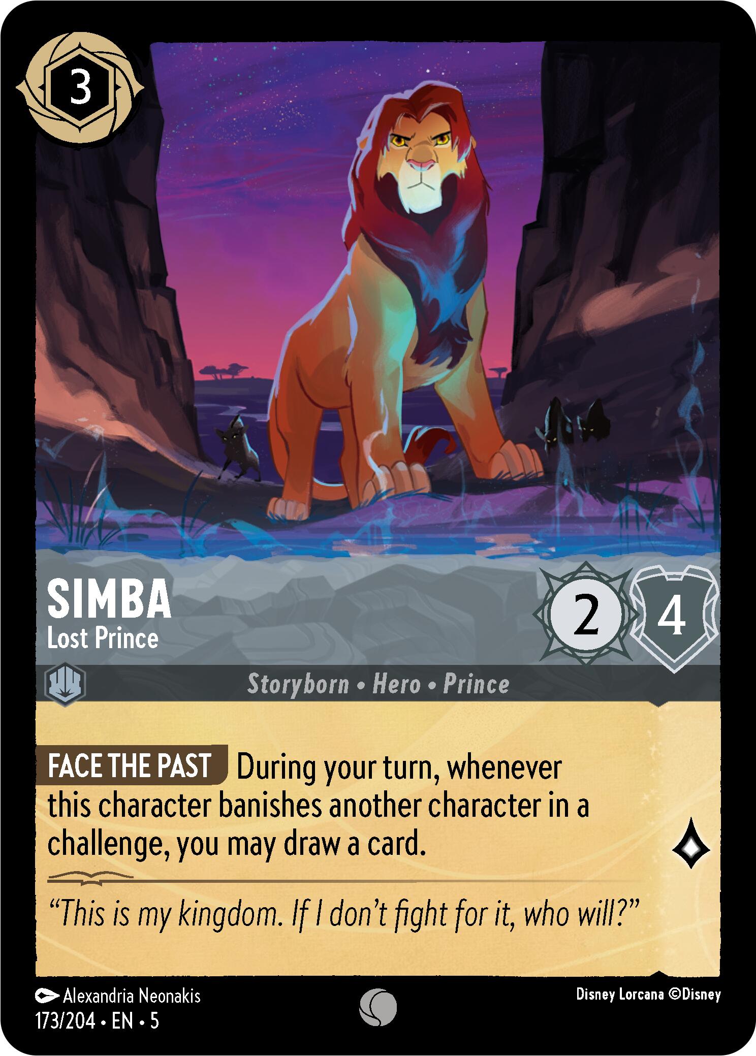 Simba - Lost Prince (173/204) [Shimmering Skies] | L.A. Mood Comics and Games