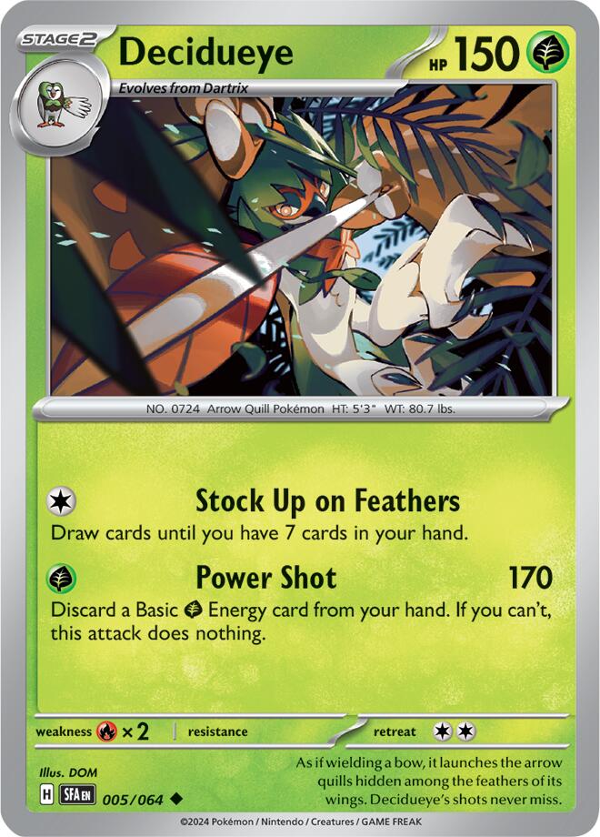 Decidueye (005/064) [Scarlet & Violet: Shrouded Fable] | L.A. Mood Comics and Games