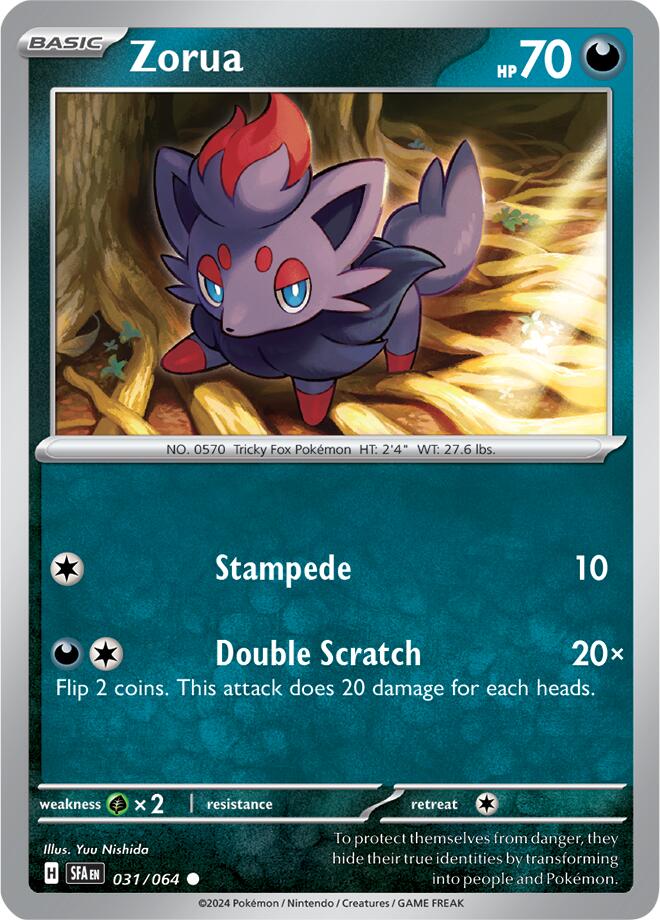 Zorua (031/064) [Scarlet & Violet: Shrouded Fable] | L.A. Mood Comics and Games