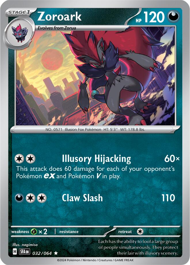 Zoroark (032/064) [Scarlet & Violet: Shrouded Fable] | L.A. Mood Comics and Games