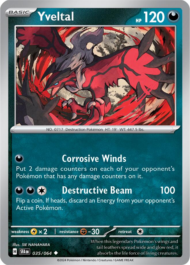 Yveltal (035/064) [Scarlet & Violet: Shrouded Fable] | L.A. Mood Comics and Games