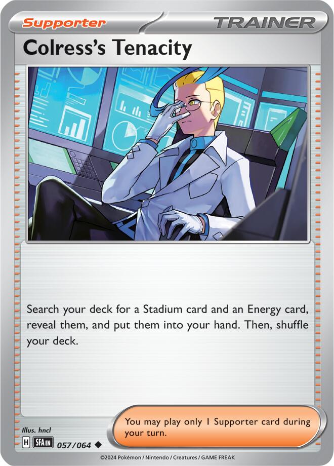 Colress's Tenacity (057/064) [Scarlet & Violet: Shrouded Fable] | L.A. Mood Comics and Games