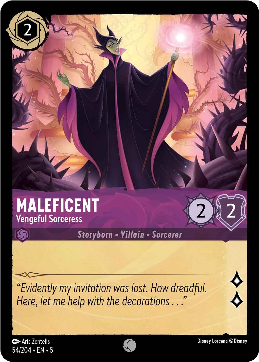 Maleficent - Vengeful Sorceress (54/204) [Shimmering Skies] | L.A. Mood Comics and Games
