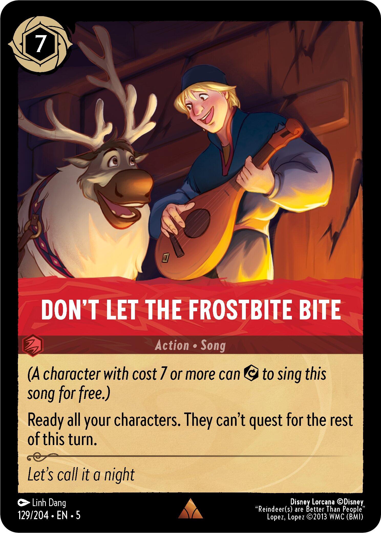 Don't Let the Frostbite Bite (129/204) [Shimmering Skies] | L.A. Mood Comics and Games