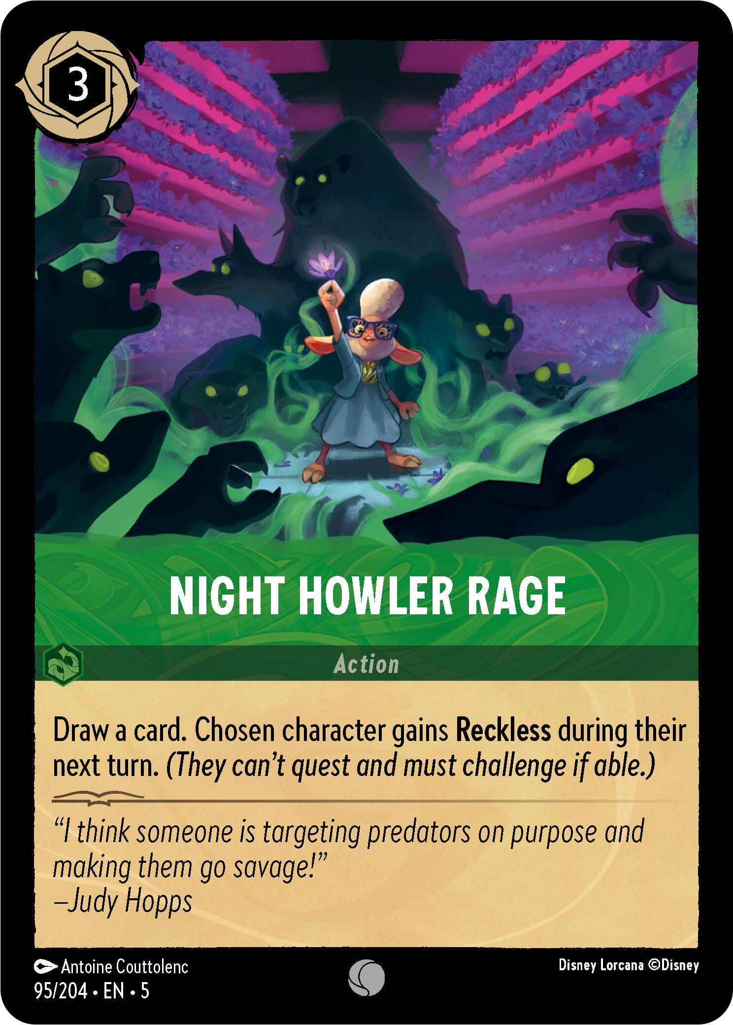 Night Howler Rage (95/204) [Shimmering Skies] | L.A. Mood Comics and Games