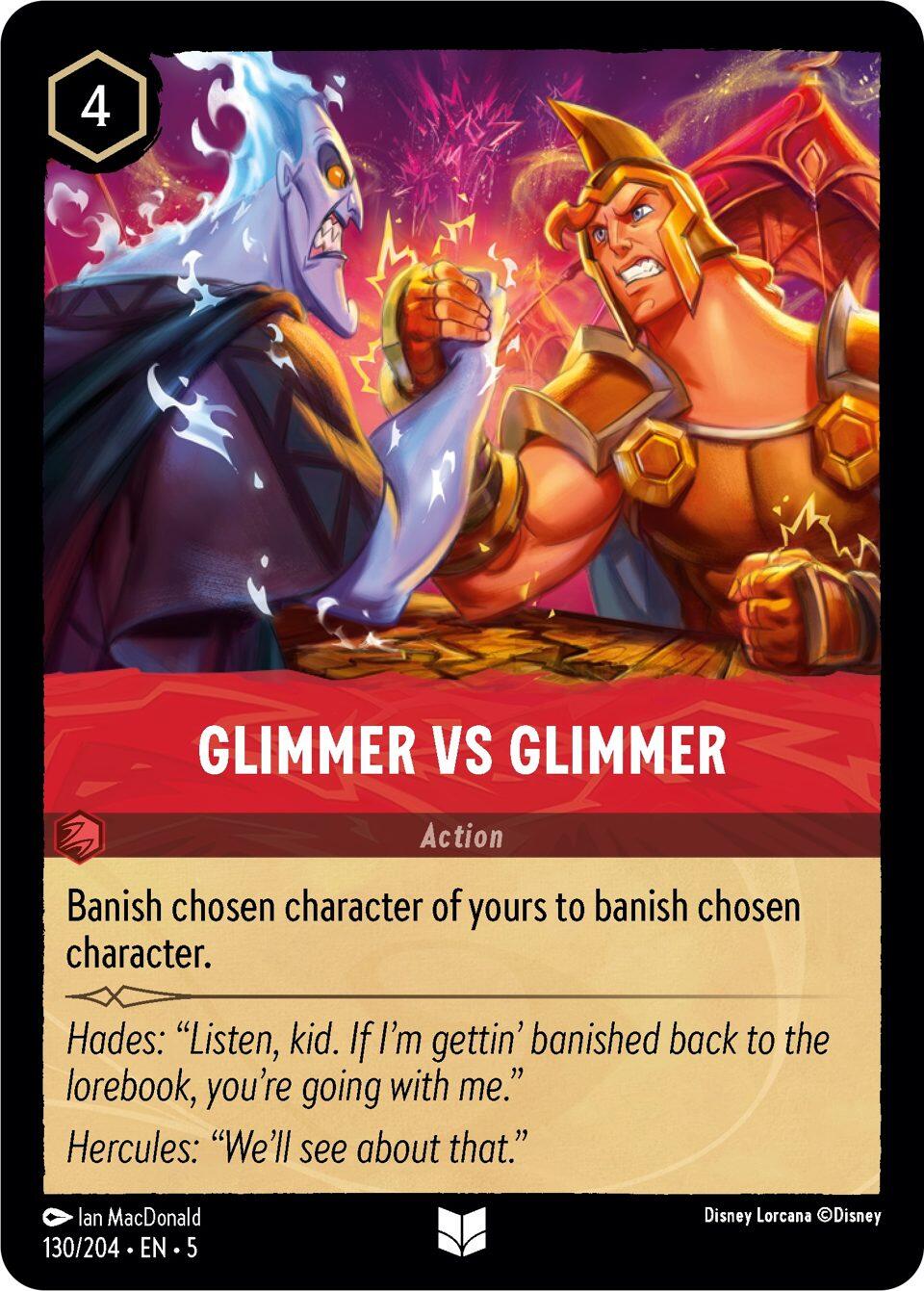 Glimmer vs Glimmer (130/204) [Shimmering Skies] | L.A. Mood Comics and Games