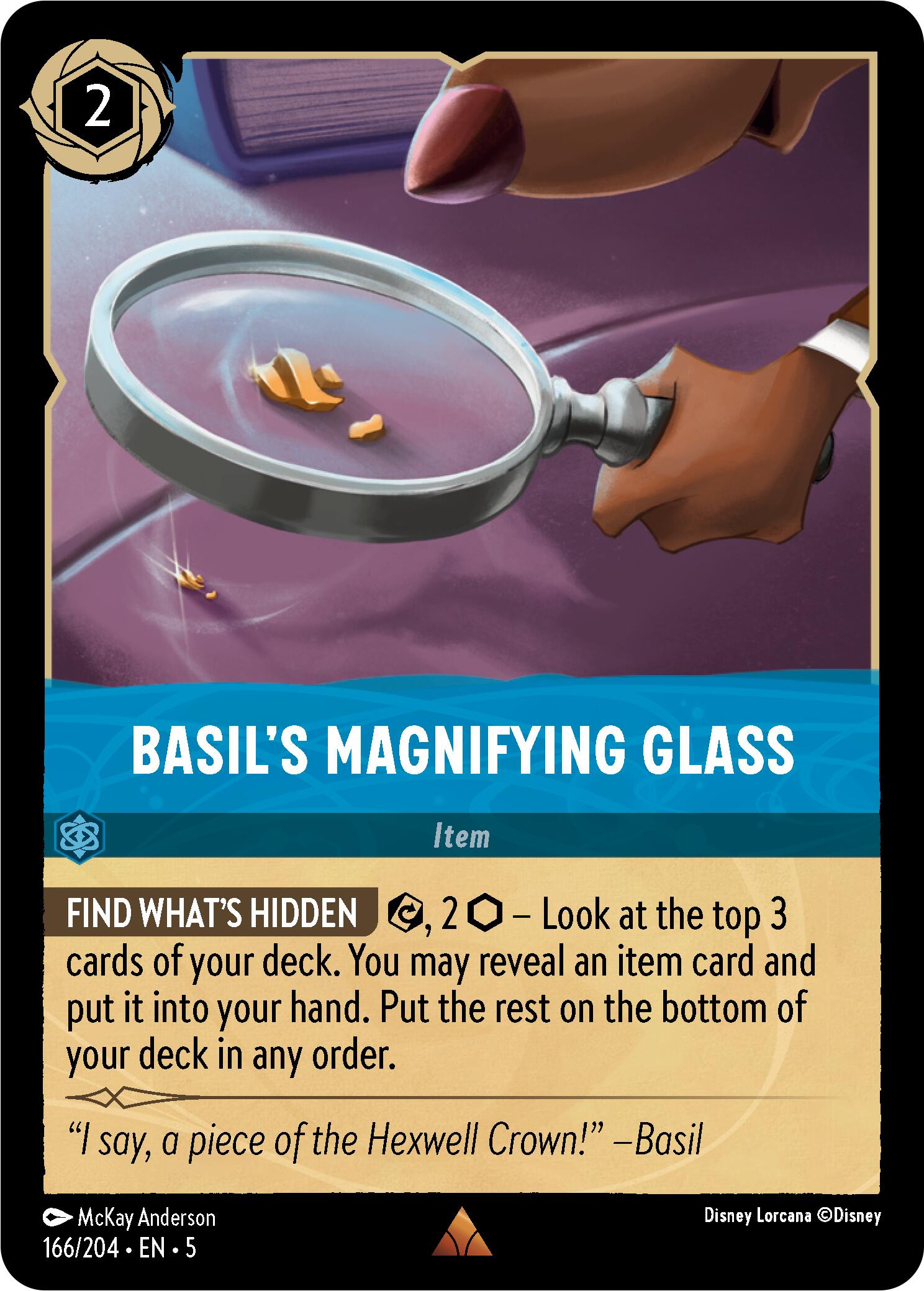 Basil's Magnifying Glass (166/204) [Shimmering Skies] | L.A. Mood Comics and Games