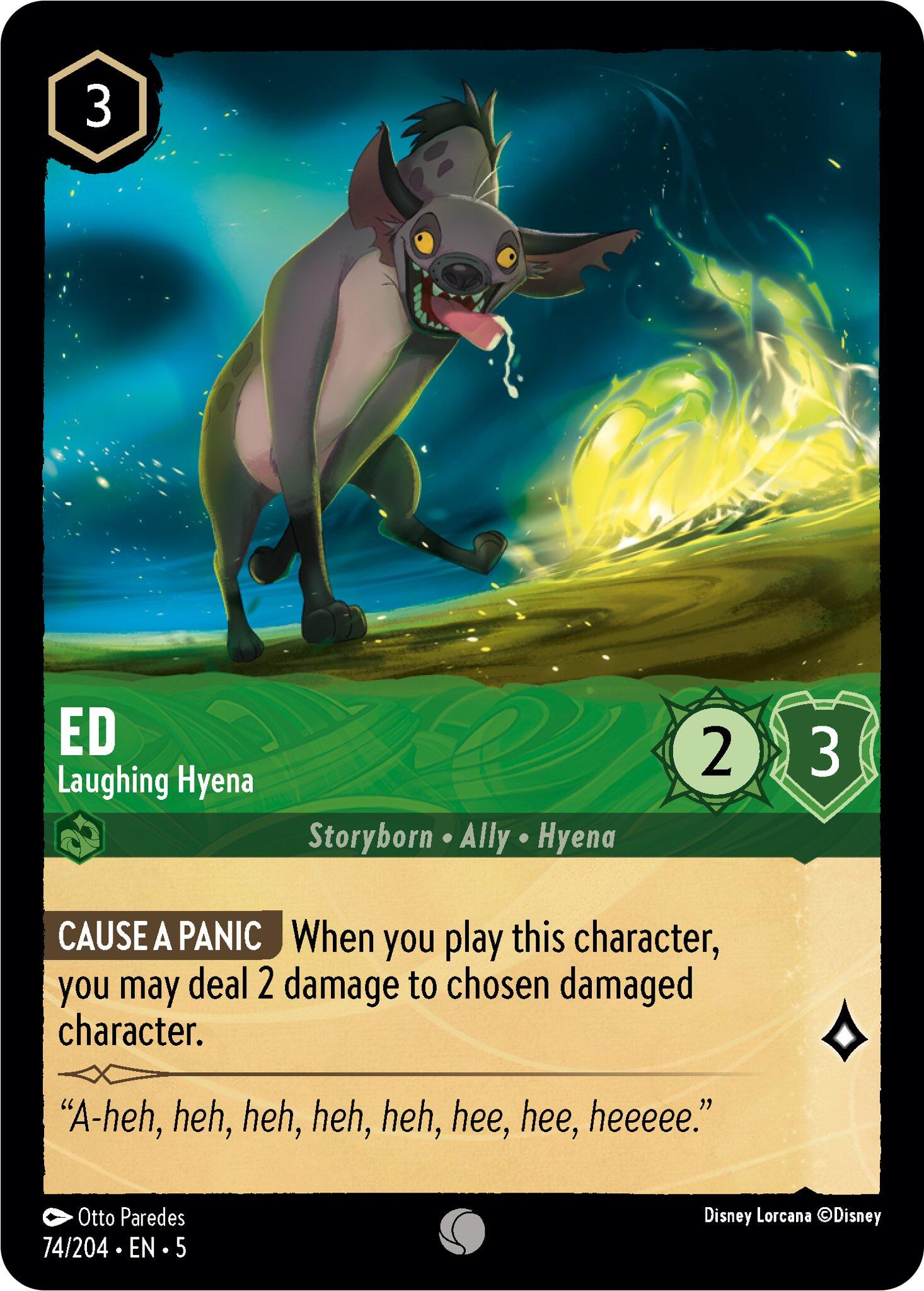 Ed - Laughing Hyena (74/204) [Shimmering Skies] | L.A. Mood Comics and Games