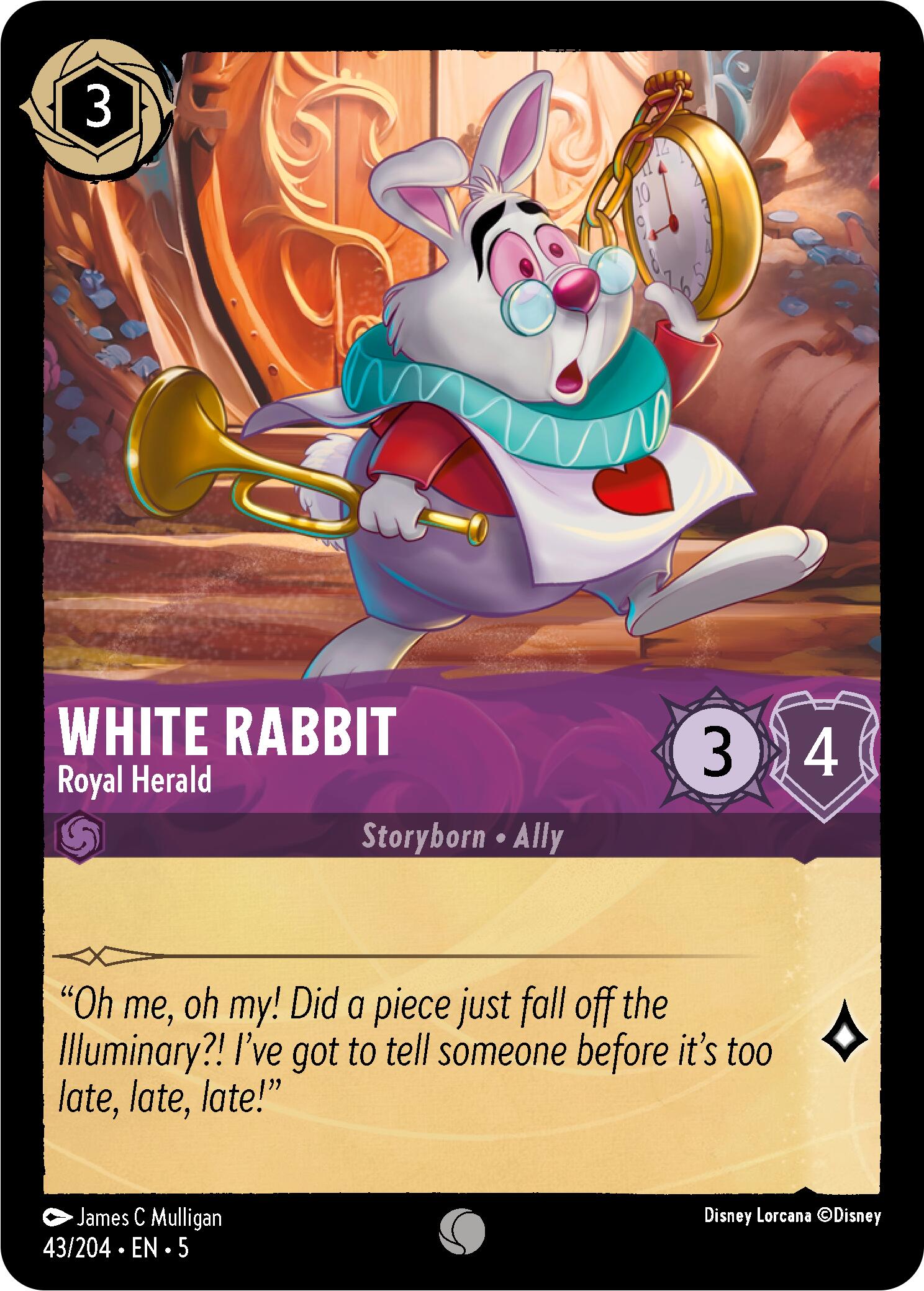 White Rabbit - Royal Herald (43/204) [Shimmering Skies] | L.A. Mood Comics and Games