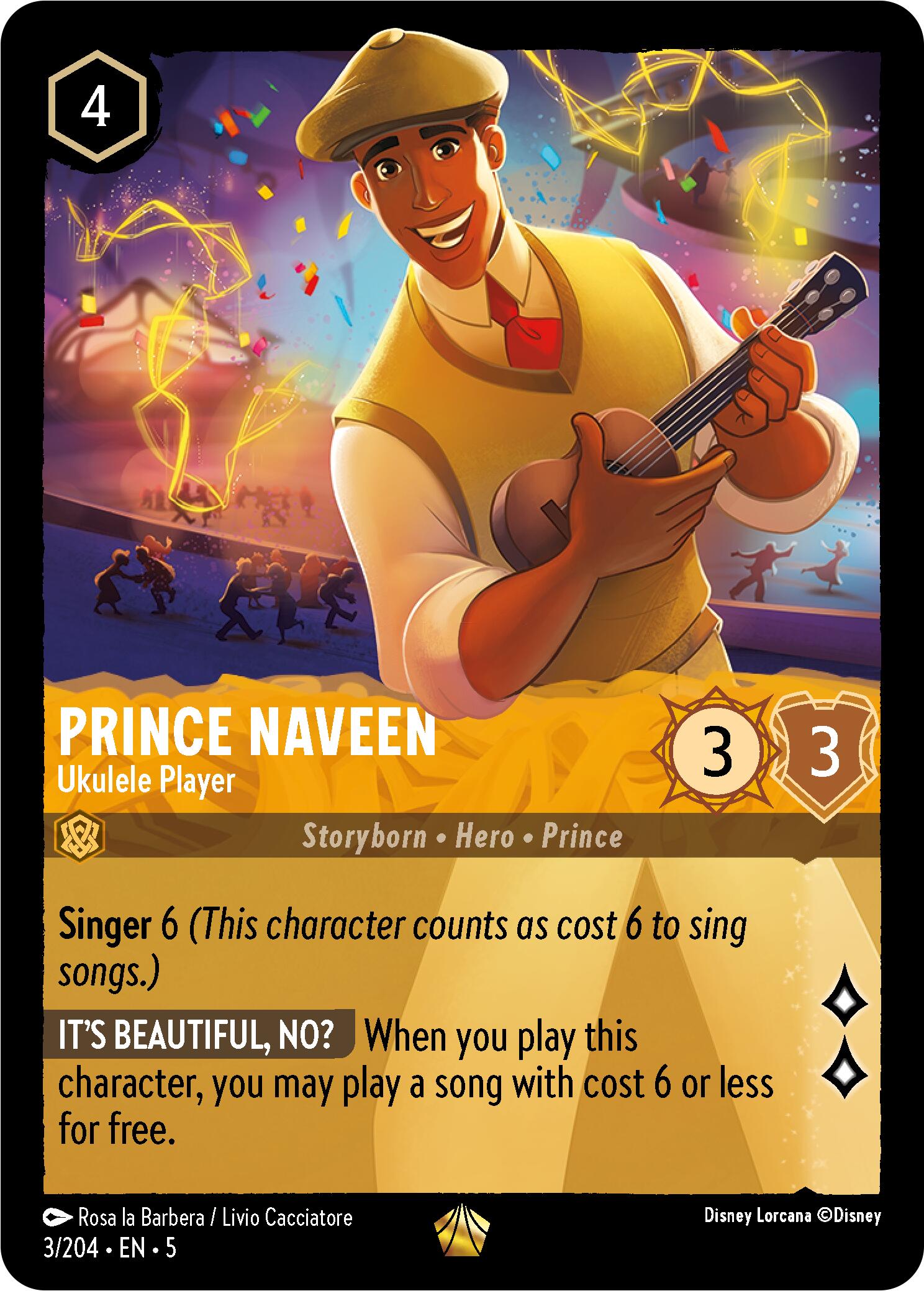 Prince Naveen - Ukulele Player (3/204) [Shimmering Skies] | L.A. Mood Comics and Games