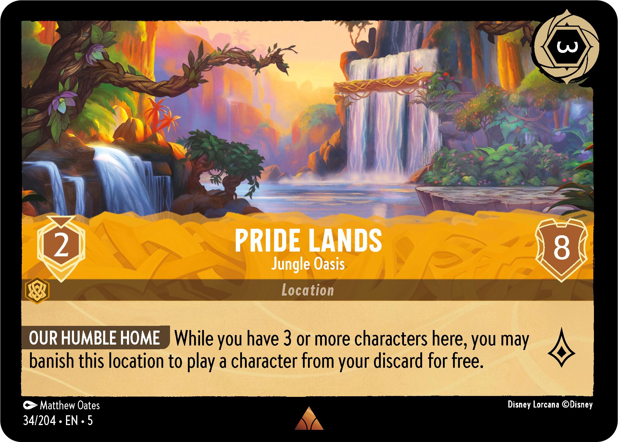 Pride Lands - Jungle Oasis (34/204) [Shimmering Skies] | L.A. Mood Comics and Games