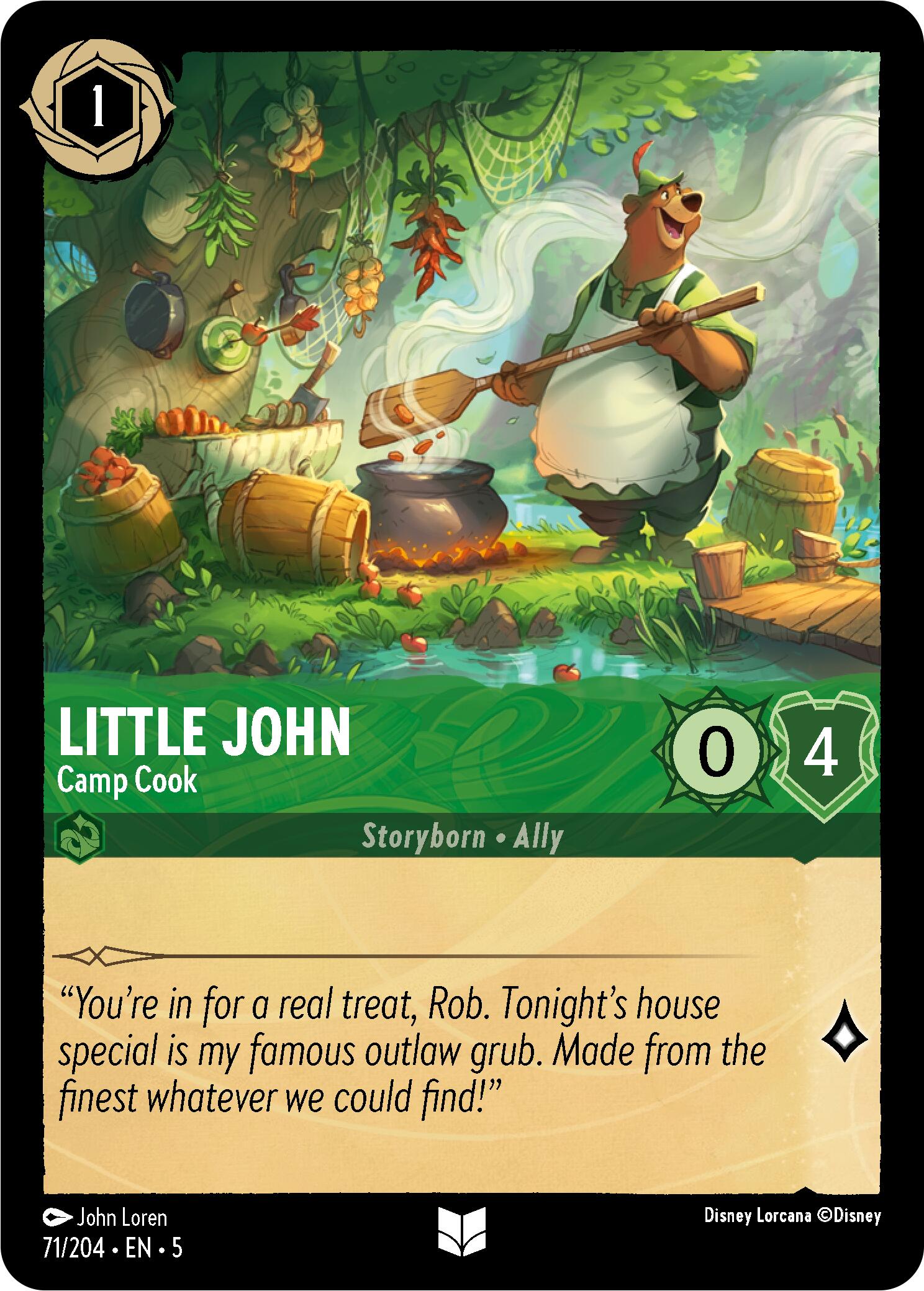 Little John - Camp Cook (71/204) [Shimmering Skies] | L.A. Mood Comics and Games